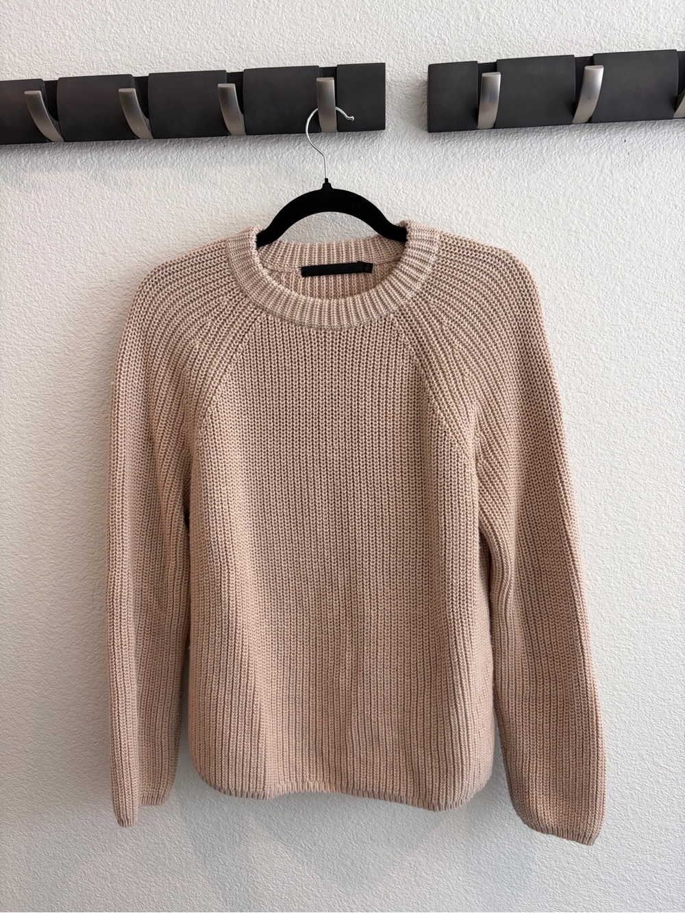 Jenni Kayne Cozy Cotton Ribbed Crewneck Sweater - Cream